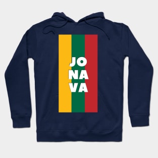 Jonava City in Lithuanian Flag Hoodie